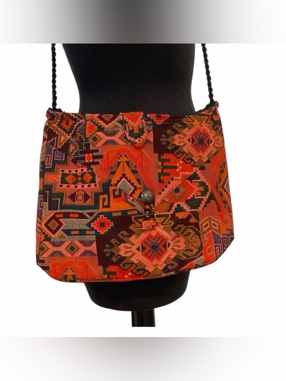 Tribal Native Print Sling Boho Shoulder Bag - Only 1 Like It!